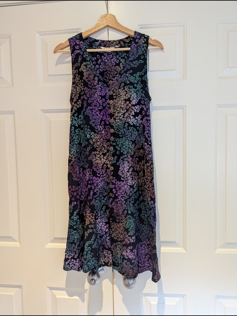 Sleeveless Midi Mini Floral Tie Back Dress Lagenlook Boho Whimsigoth 90s  Fairy